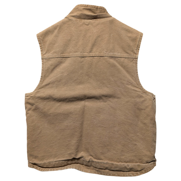 90s / Y2K Brown Sherpa Lined Carhartt Vest - Picture 2 of 6